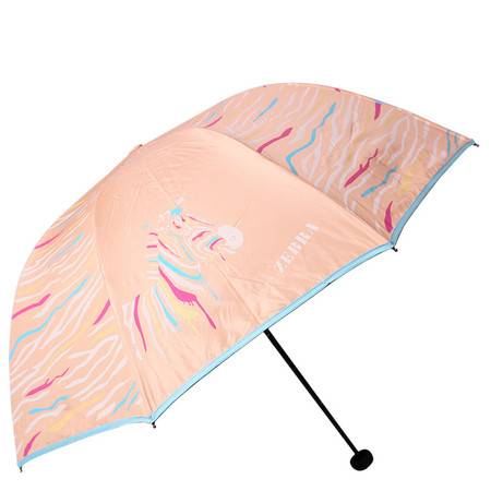 天堂伞彩纹斑马 黑胶防紫外线超轻三折晴雨伞遮阳伞图片大全 邮乐官方网站