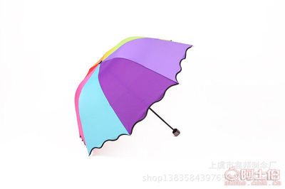 【鑫邦上虞雨伞厂家现货混批定制热销韩版彩虹伞遮阳伞便捷防晒031】绍兴市上虞鑫邦制伞厂 - 产品库